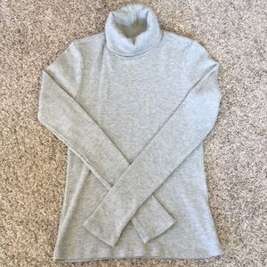 Forever 21 Grey Ribbed BodyCon Turtleneck